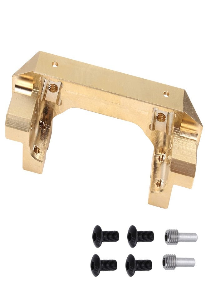 CrazyHobby Brass Servo Mount Front Bumper Mounts Heavy Duty for Traxxas TRX4 1/10 RC Crawler Car Upgrade Parts, 88g - Image 1